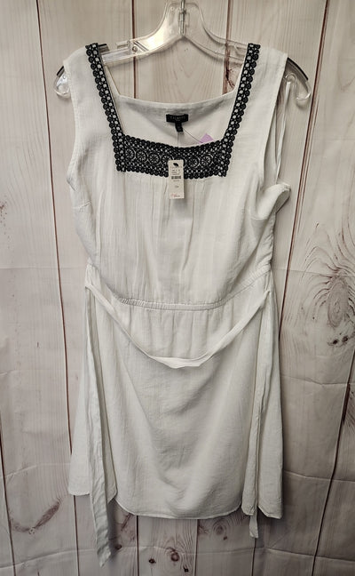 NWT Talbots Women's Size 12 Petite White Dress