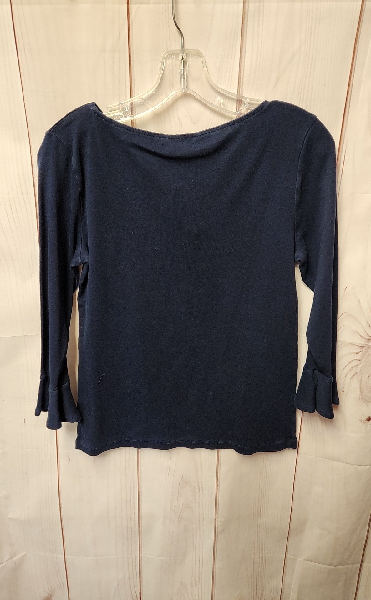 Lauren by Ralph Lauren Women's Size L Navy 3/4 Sleeve Top