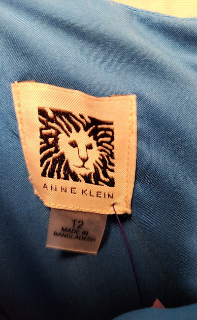 NWT Anne Klein Women's Size 12 Blue Dress