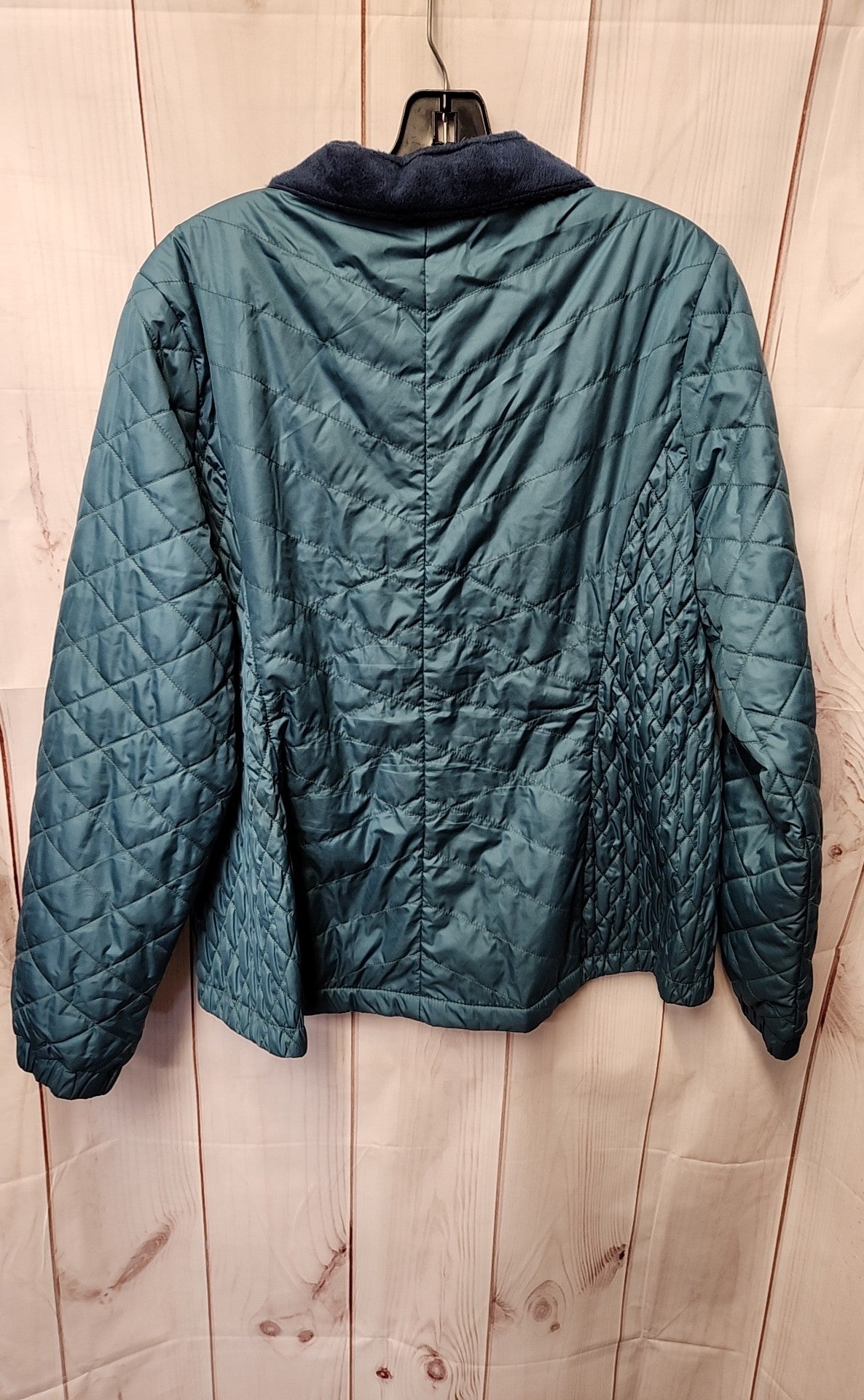 LL Bean Women's Size L Petite Teal Jacket
