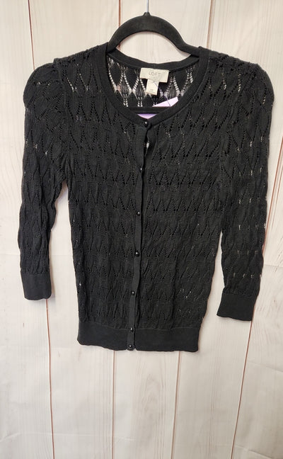 Loft Women's Size XS Black Cardigan
