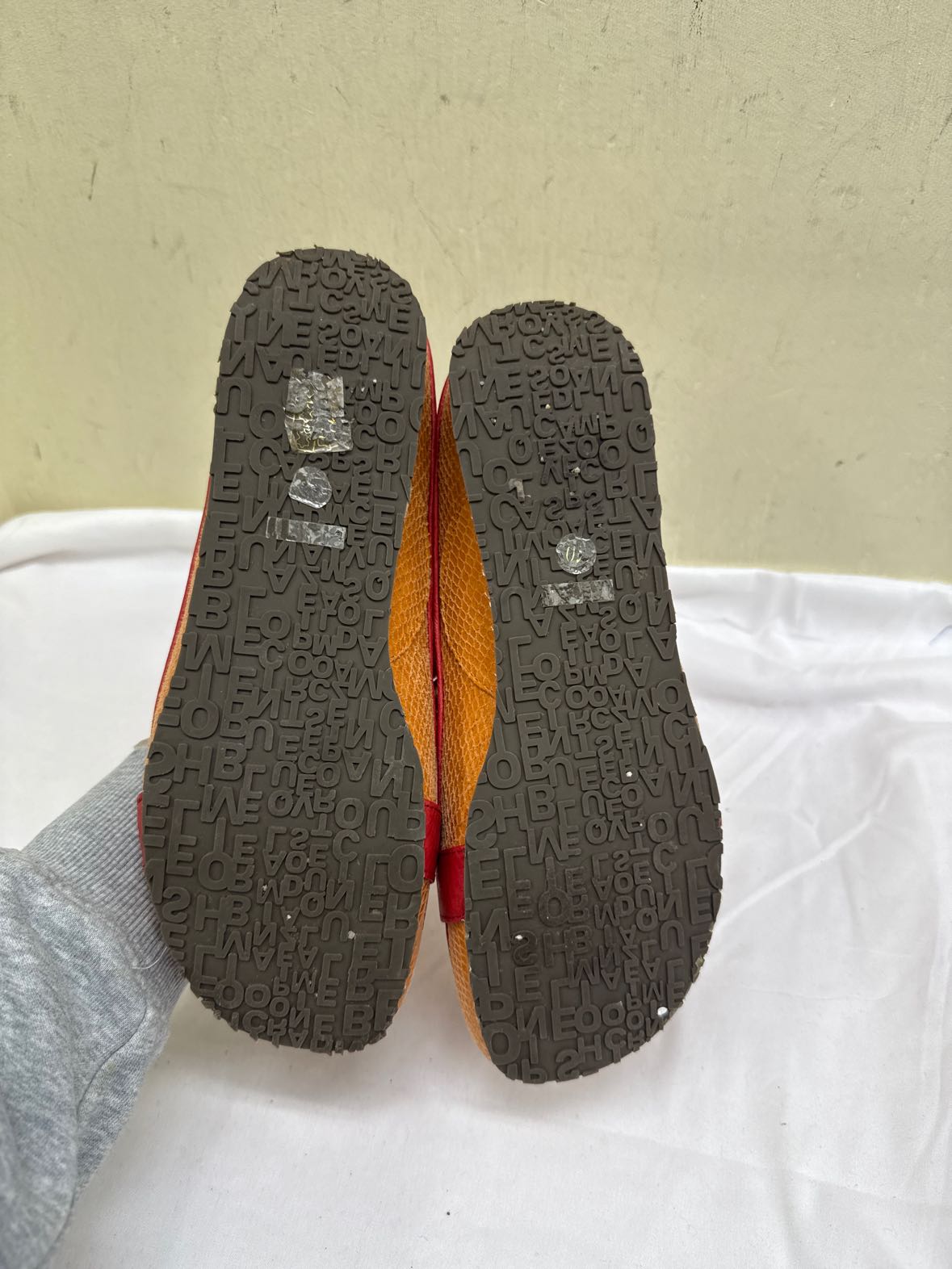 Miz Mooz Women's Size 40 = 9-1/2 Orange Leather Flats Shoes