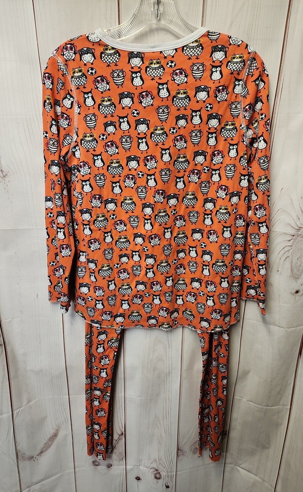 Roller Rabbit Women's Size S Fall Owl Halloween Orange Pajamas Top & Pants