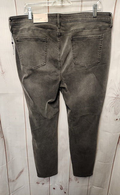 NWT NYDJ Women's Size 33 (15-16) Gray Jeans Ami Skinny