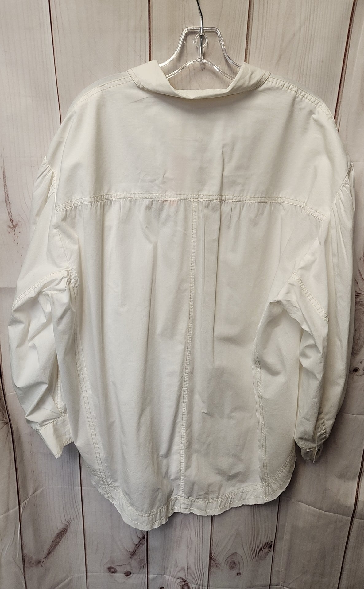 We the Free Women's Size L White Long Sleeve Top