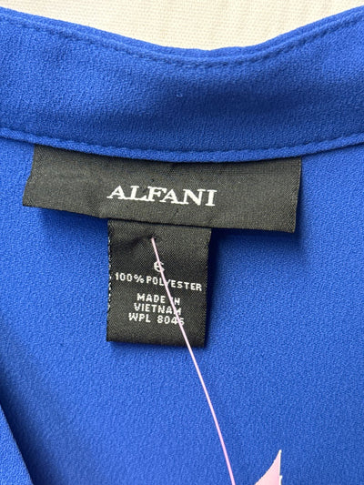 Alfani Women's Size 6 Blue Long Sleeve Top