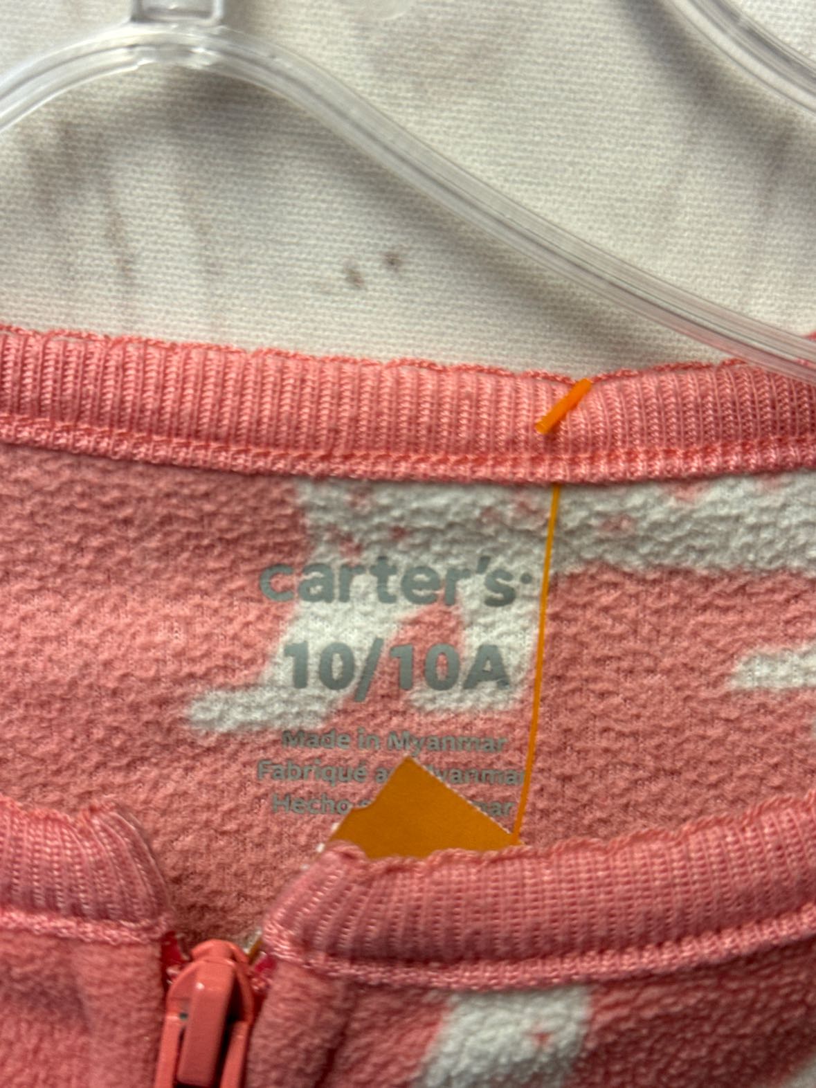 Carters Girl's Size 10 Pink Pajamas