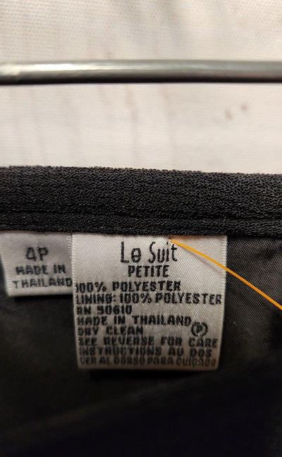 Le Suit Women's Size 4 Petite Black Skirt