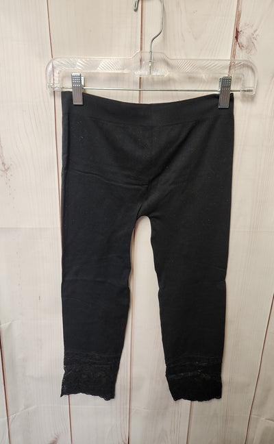 Pink Rose Women's Size S Black Leggings