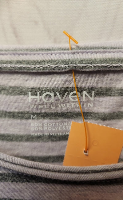 Haven Well Within Women's Size M Purple Long Sleeve Top