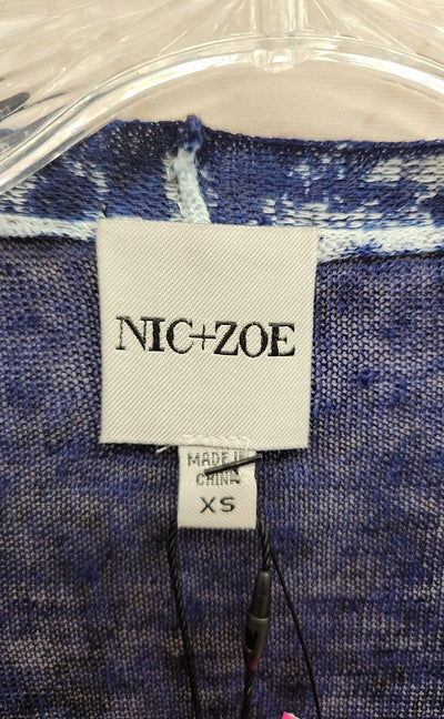 Nic & Zoe Women's Size XS Navy Cardigan NWT