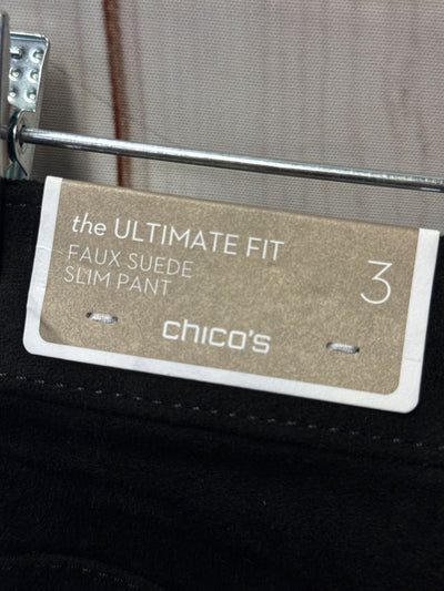 NWT Chico's Women's Size 3 = 16 Black Pants