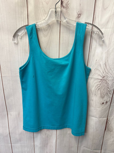 Chico's Women's Size 1 = US M Blue Sleeveless Top