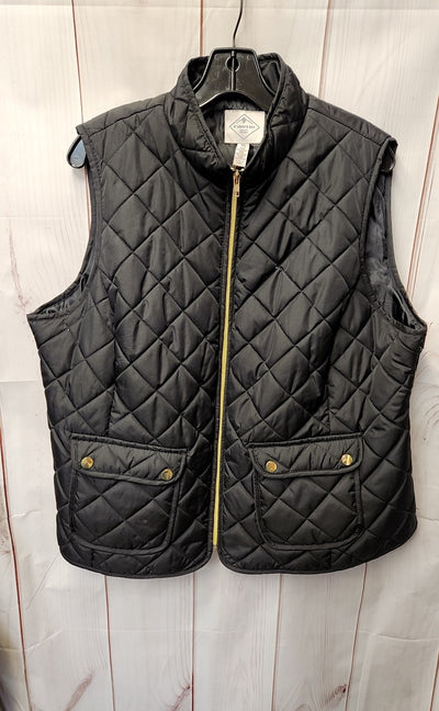 St Johns Bay Women's Size XL Black Vest