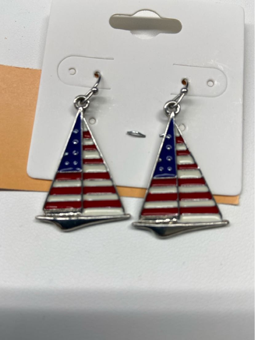 American Flag Earrings