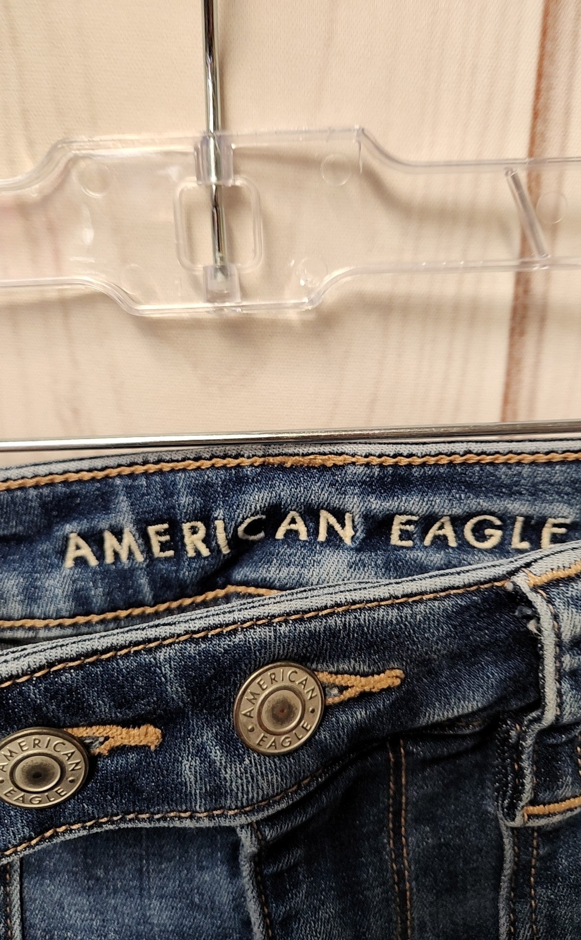 American Eagle Women's Size 26 (1-2) Blue Jeans Super High Rise Flare