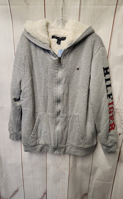 Tommy Hilfiger Boy's Size 16/18 Gray Full Zip Hooded Sweatshirt