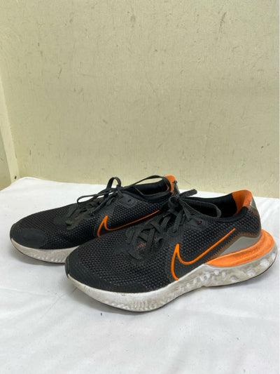 Nike Renew Run 'Total Orange' CT1430-001 Boy's Size 6 Black Sneakers