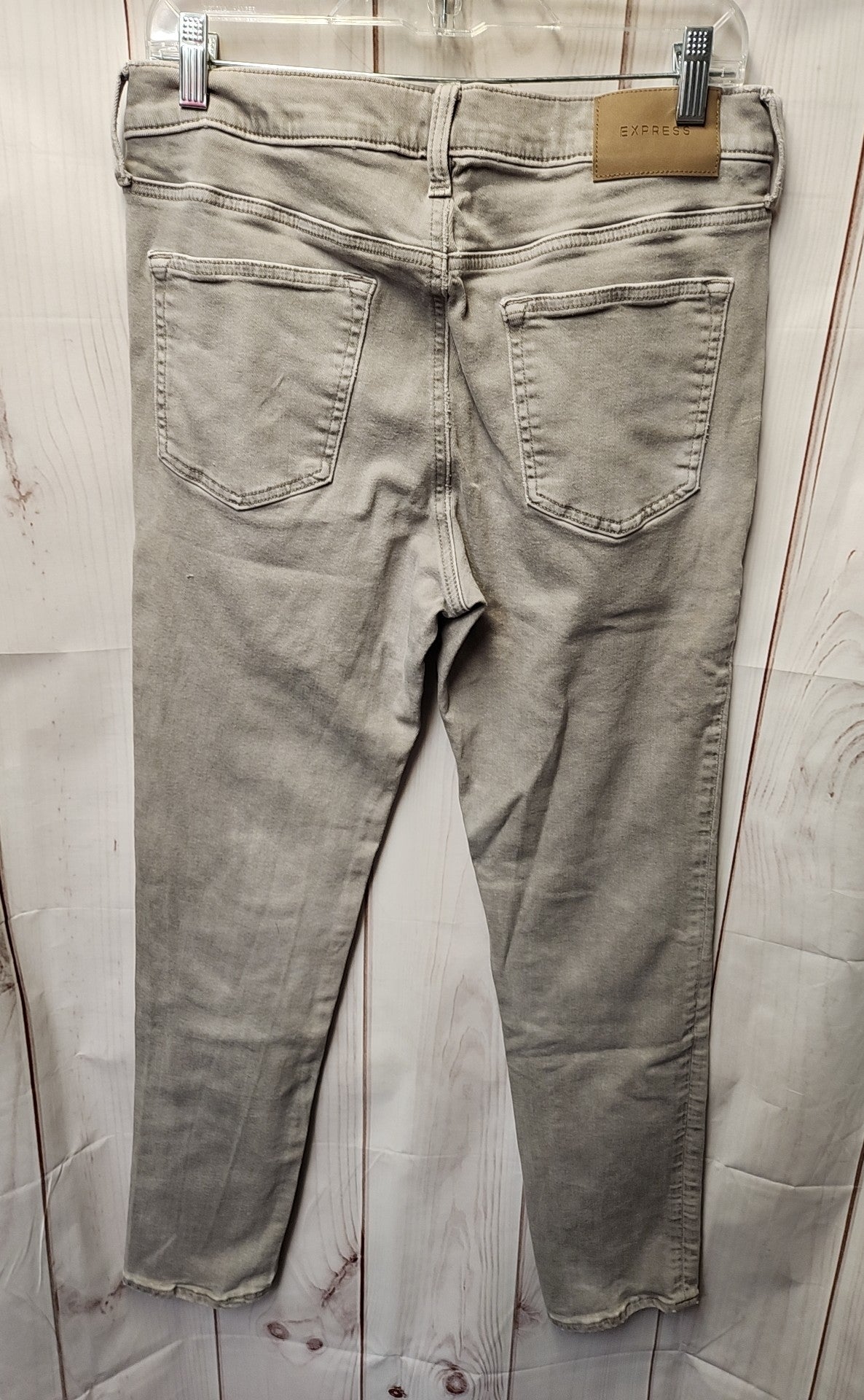 Express Men's Size 32x32 Gray Jeans Skinny