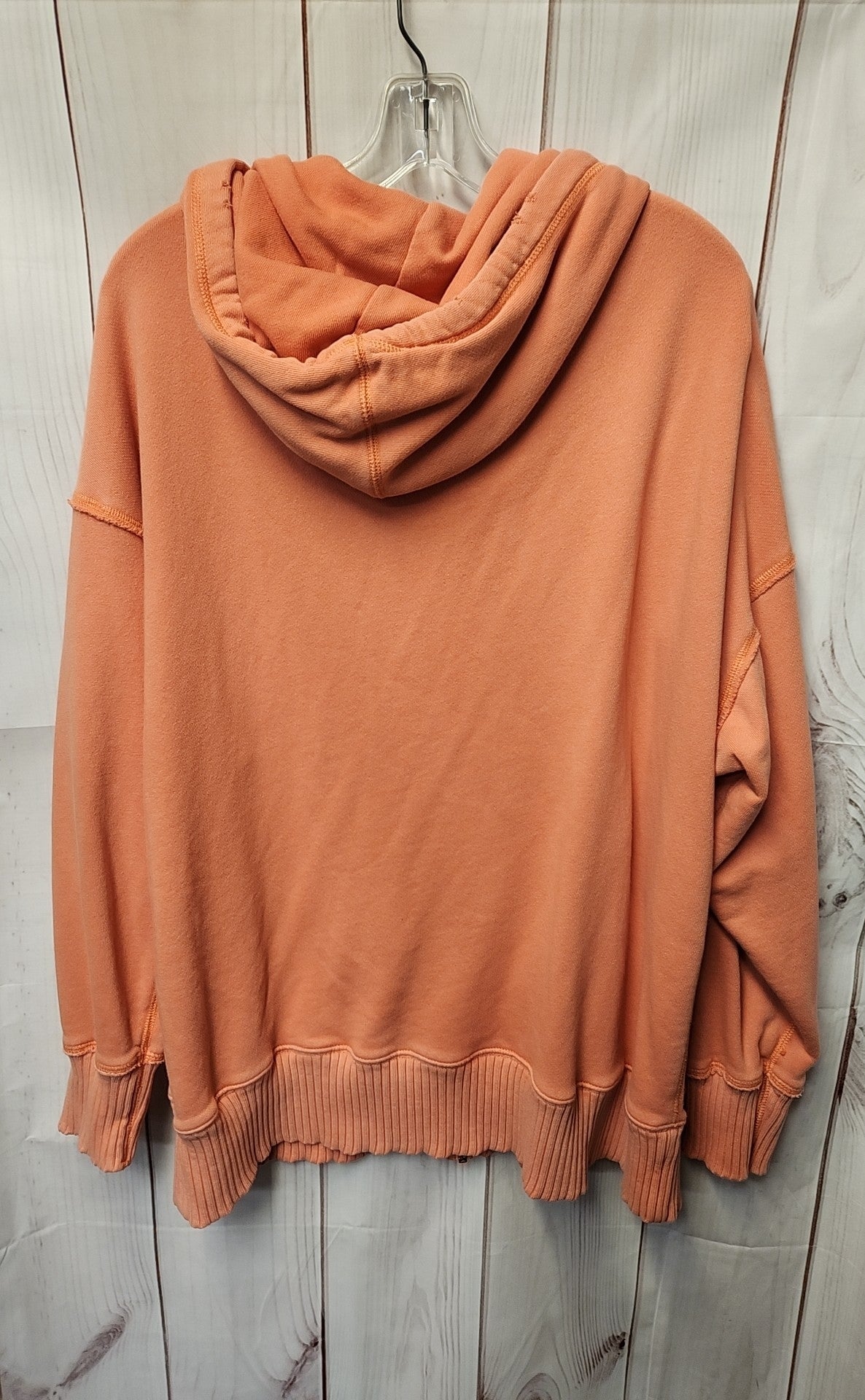 Aerie Women's Size XL Orange Full Zip Hooded Sweatshirt
