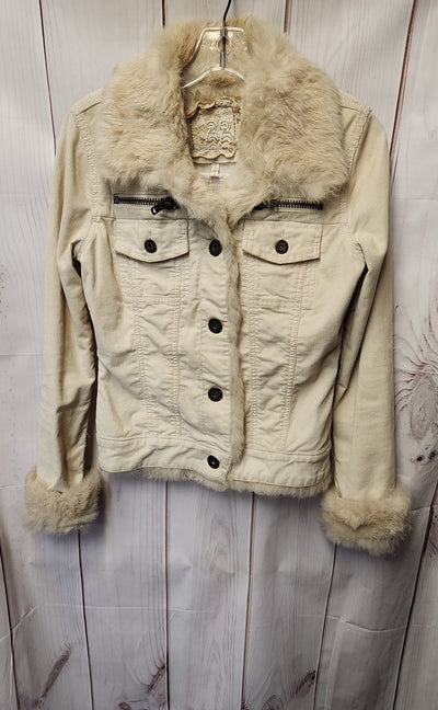22 Women's Size S Cream Corduroy Jacket