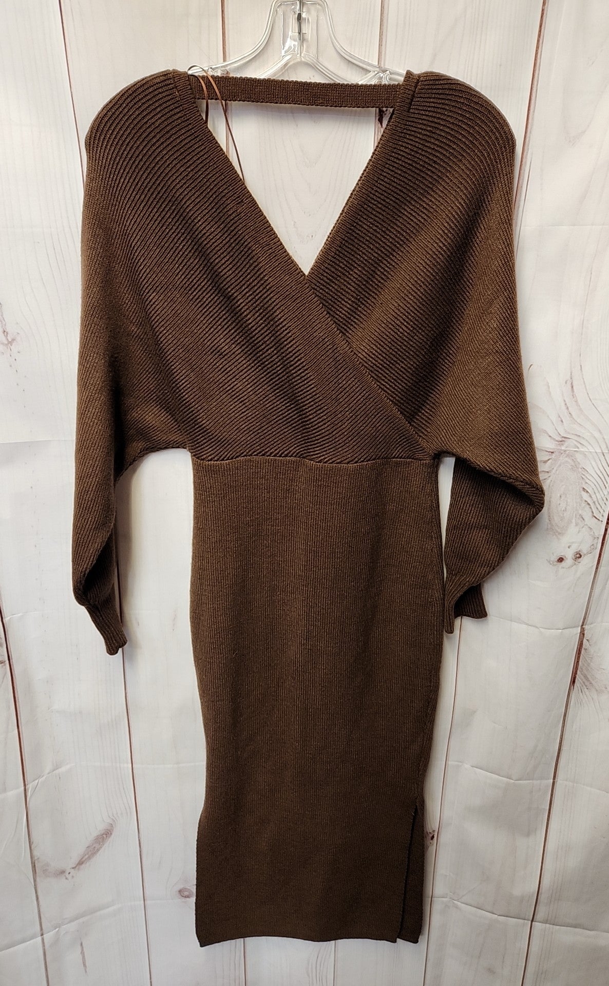 Fashion Nova Women's Size S Brown Knit Dress