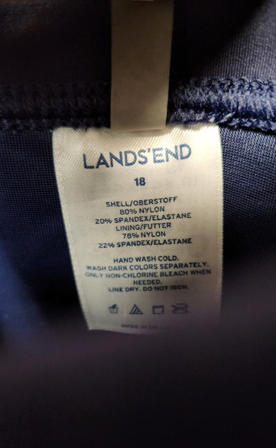 Lands End Women's Size 18 Navy Swim Bottom