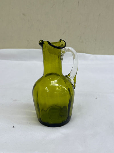 Green Glass Pitcher