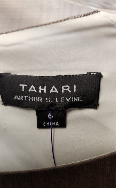 Tahari Women's Size 6 Gray Dress