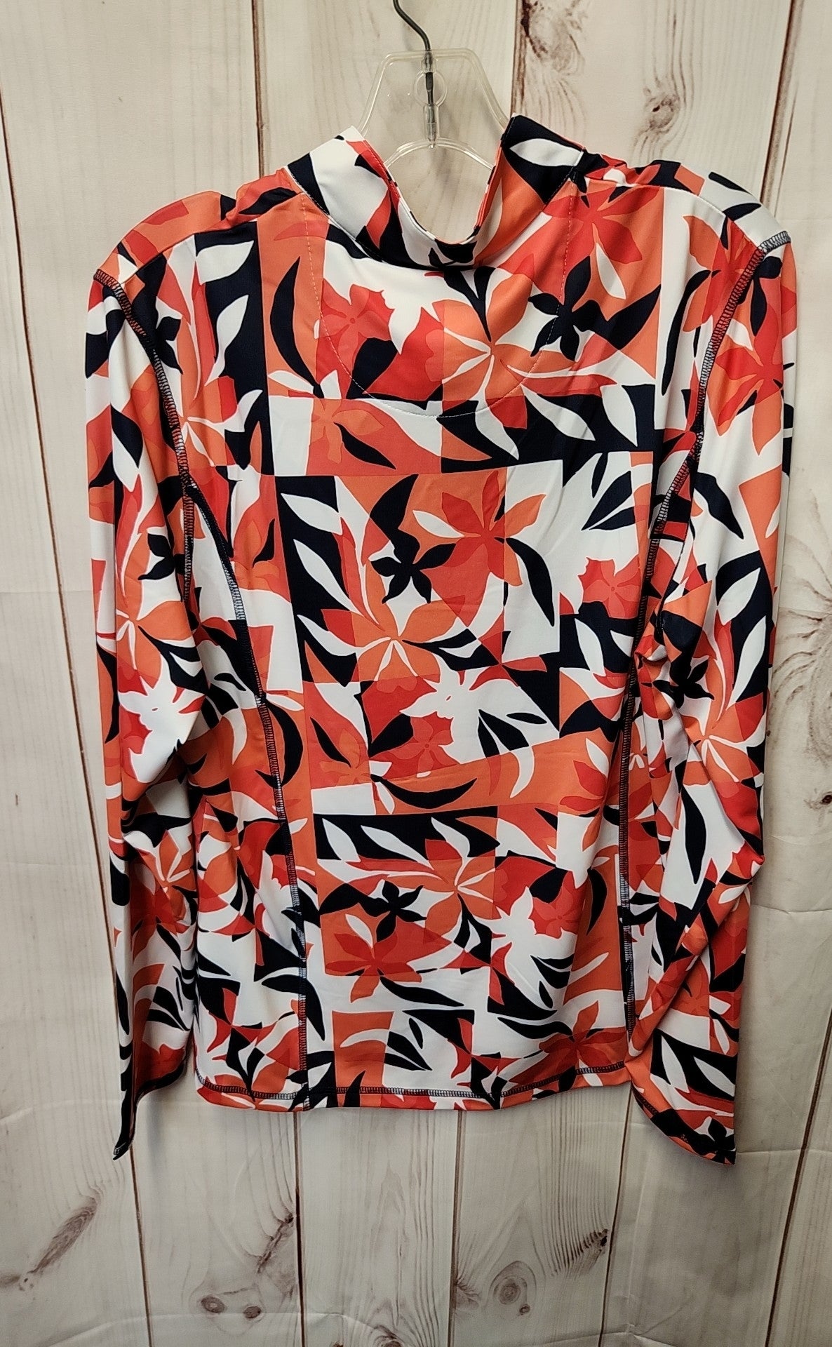 Callaway Women's Size XL Coral Floral Long Sleeve Top