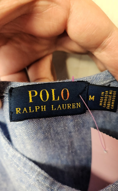 Polo by Ralph Lauren Women's Size M Blue Dress