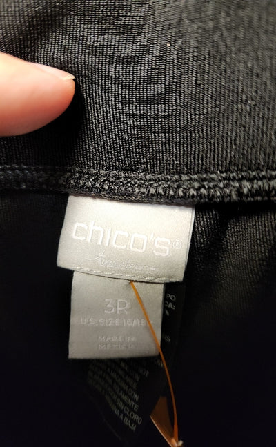 Chico's Women's Size 3 = US 16 Black Pants