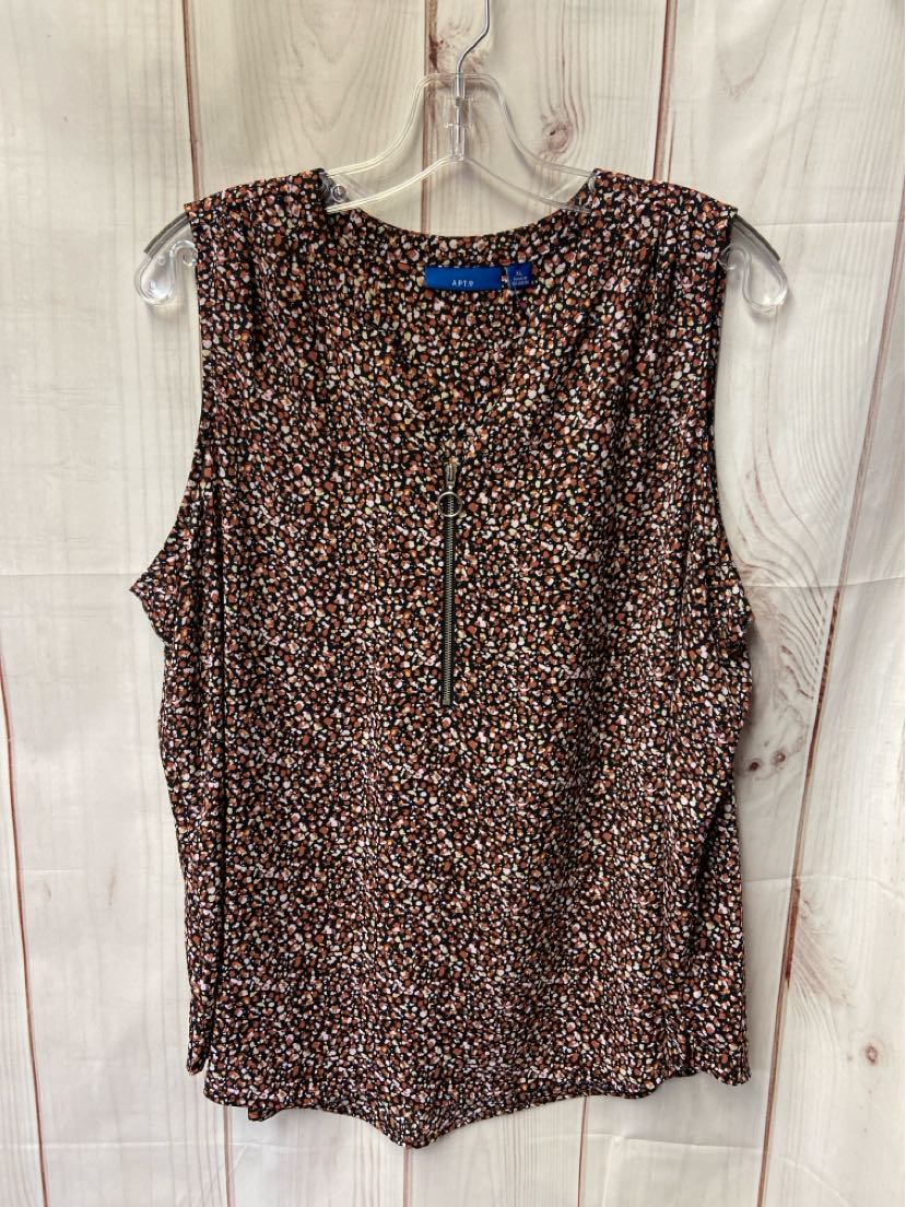 Apt 9 Women's Size XL Brown Sleeveless Top