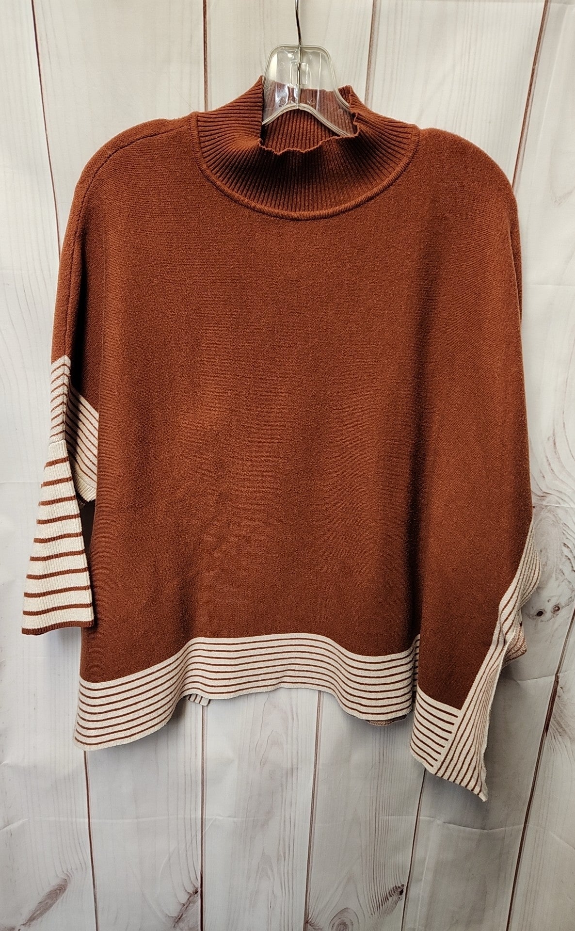 Pink Lily Women's Size S Brown Poncho