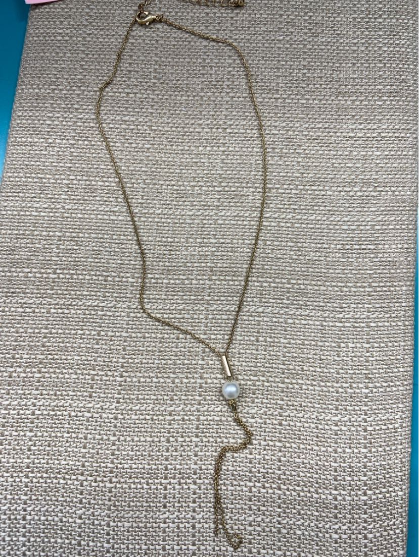 Gold Pearl Necklace