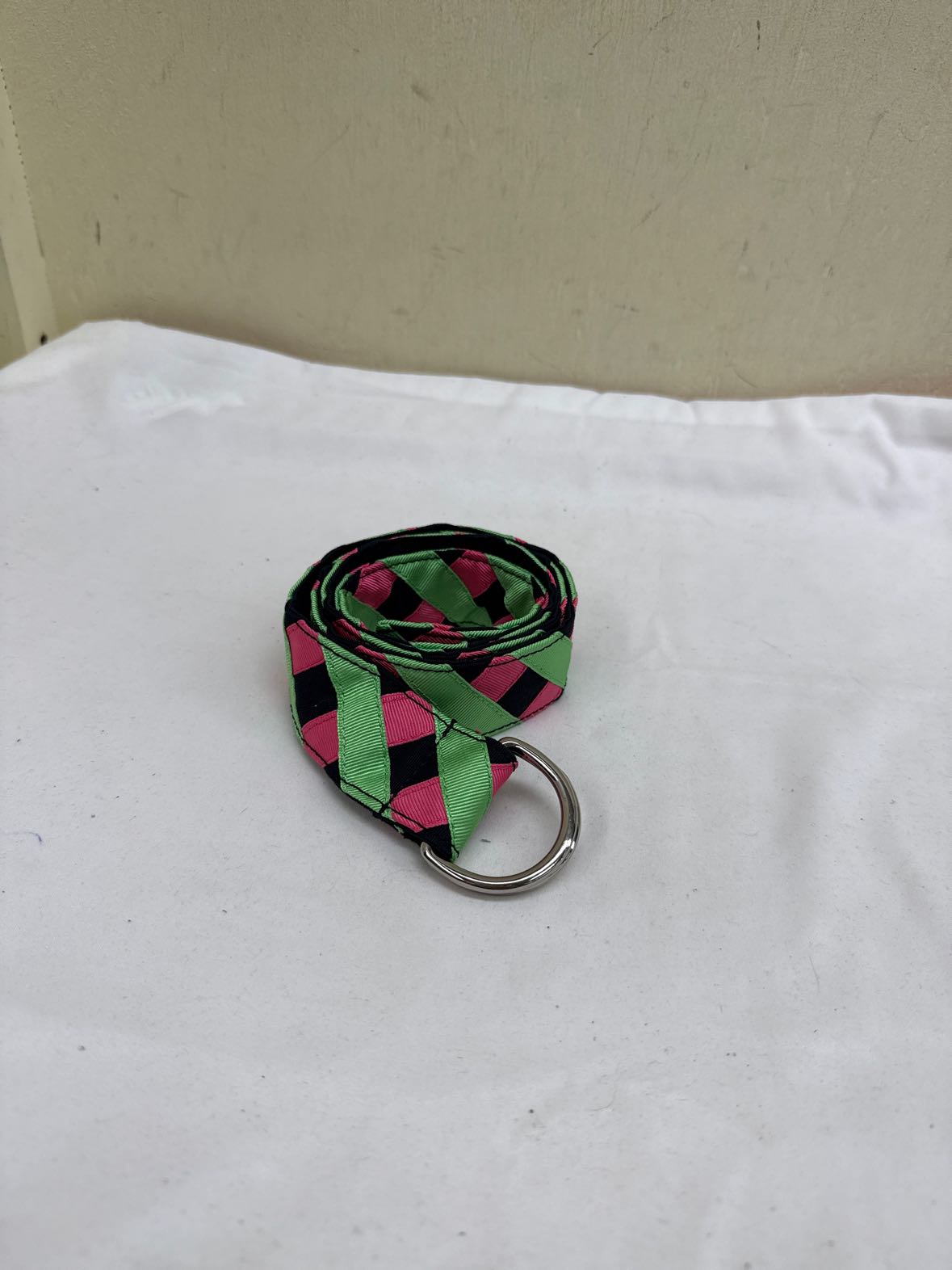 Talbots Size S Pink & Green Belt