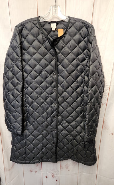 J Jill Women's Size L Black Coat
