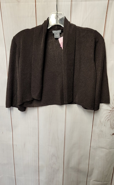 Ann Taylor Women's Size S Petite Brown Cardigan