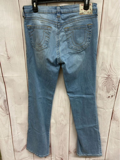 True Religion Women's Size 31 (11-12) Blue Jeans Becca Mid Rise Bootcut