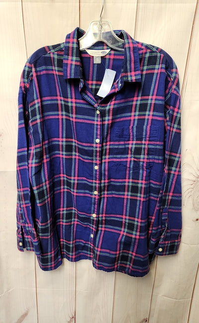 Old Navy Women's Size XL Purple Long Sleeve Top