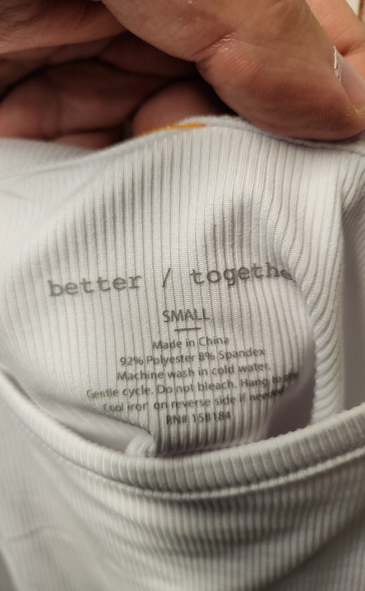 NWT Better Together Women's Size S White Sleeveless Top