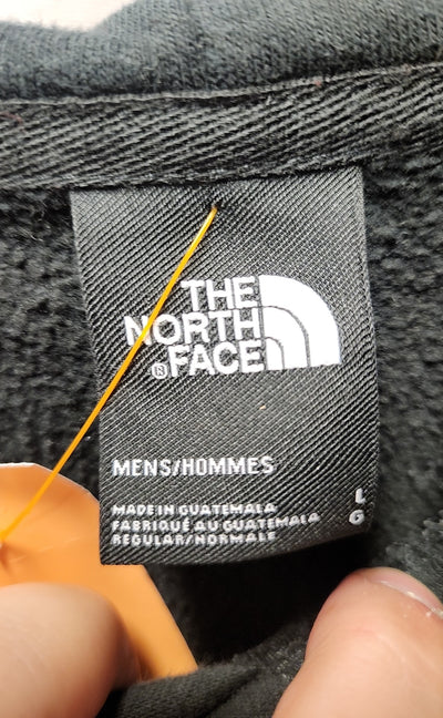 North Face Men's Size L Black Hooded Sweatshirt