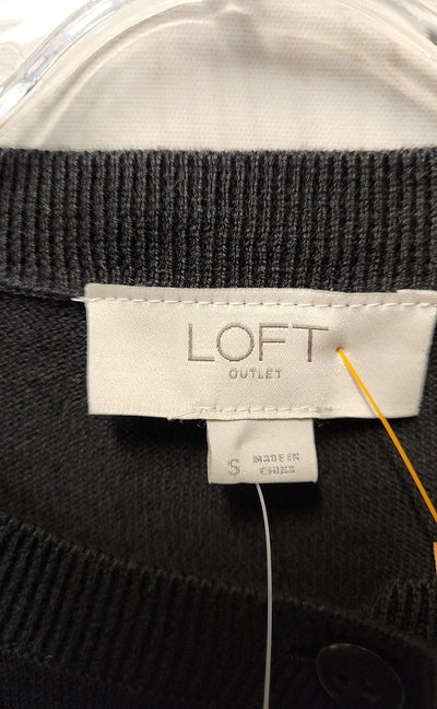 NWT Loft Women's Size S Black Cardigan