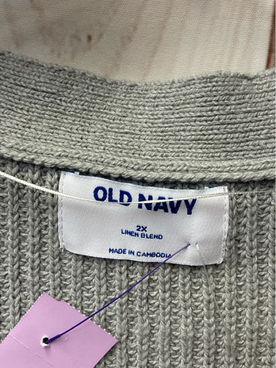 Old Navy Women's Size 2X Gray Cardigan