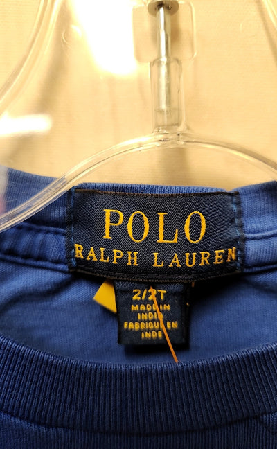 Polo by Ralph Lauren Boy's Size 2 Blue & Orange Shirt