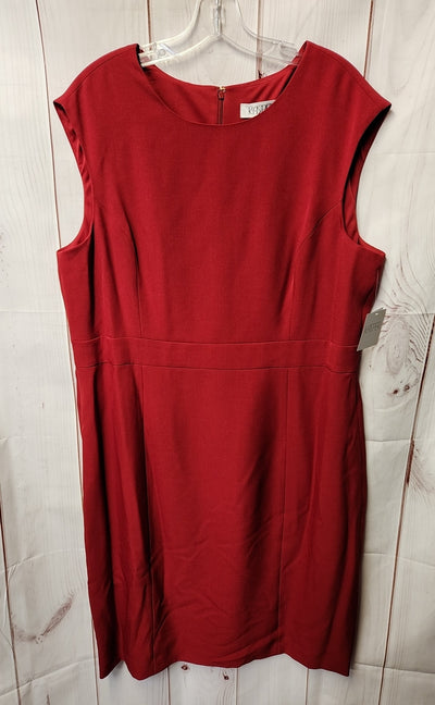 NWT Kasper Women's Size 18 Red Dress