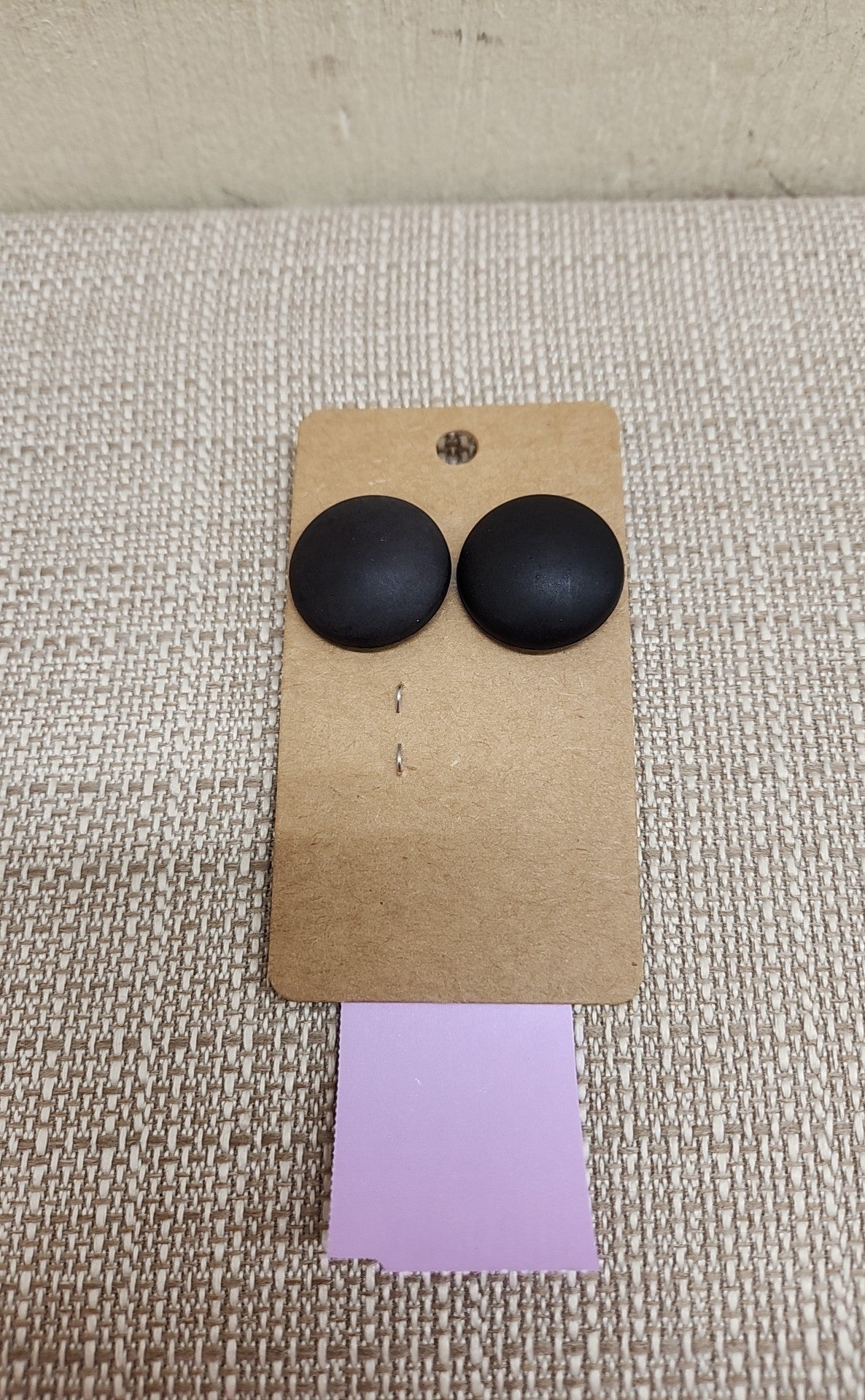 Black Stud Earrings