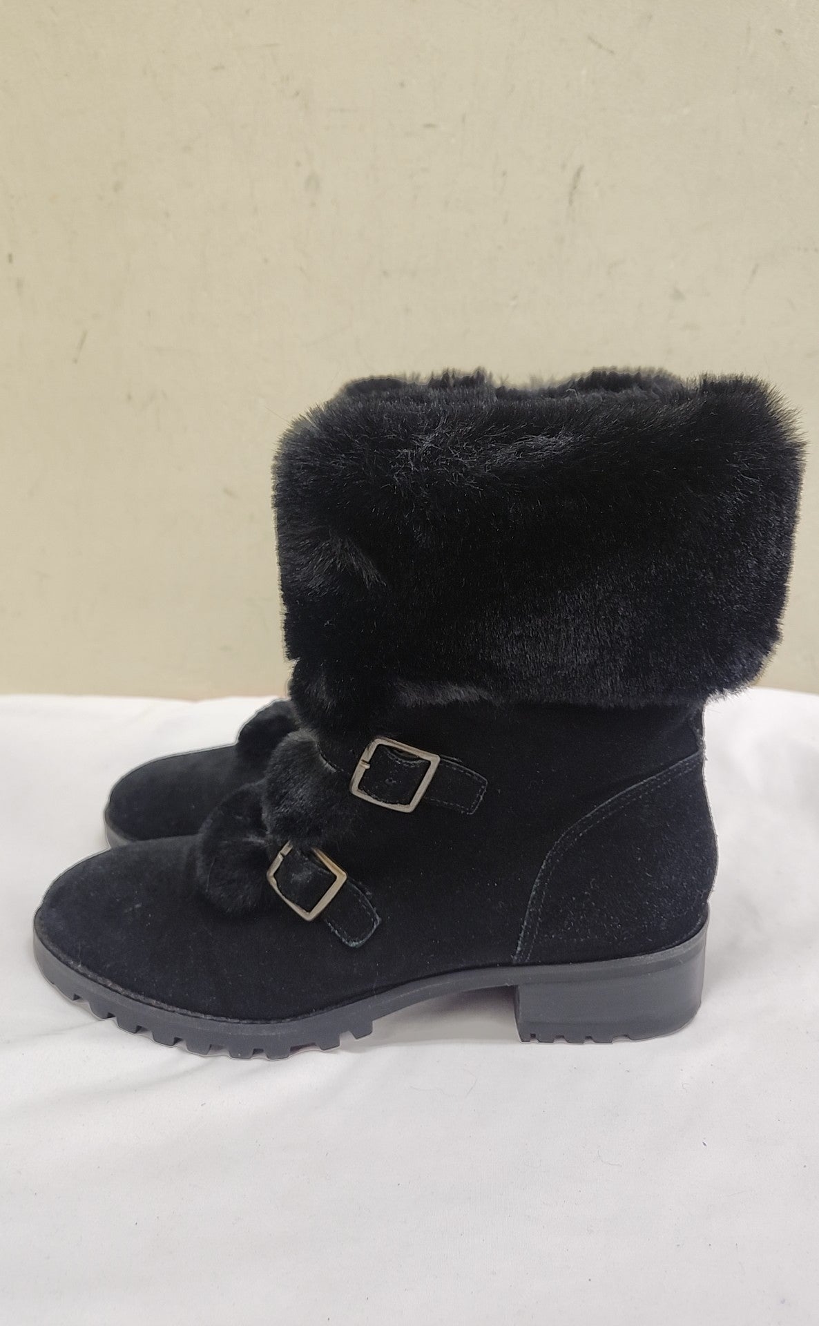 Talbots Women's Size 8-1/2 Black Boots Shoes