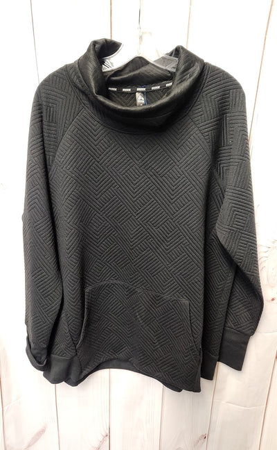 Rbx Women's Size 1X Black Sweatshirt
