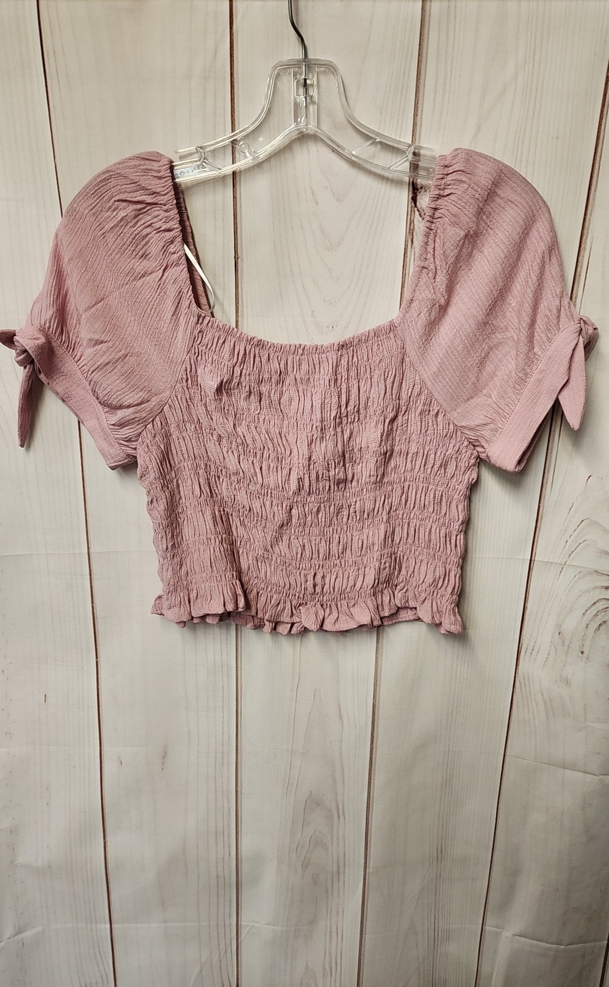 Love Tree Women's Size L Pink Short Sleeve Top